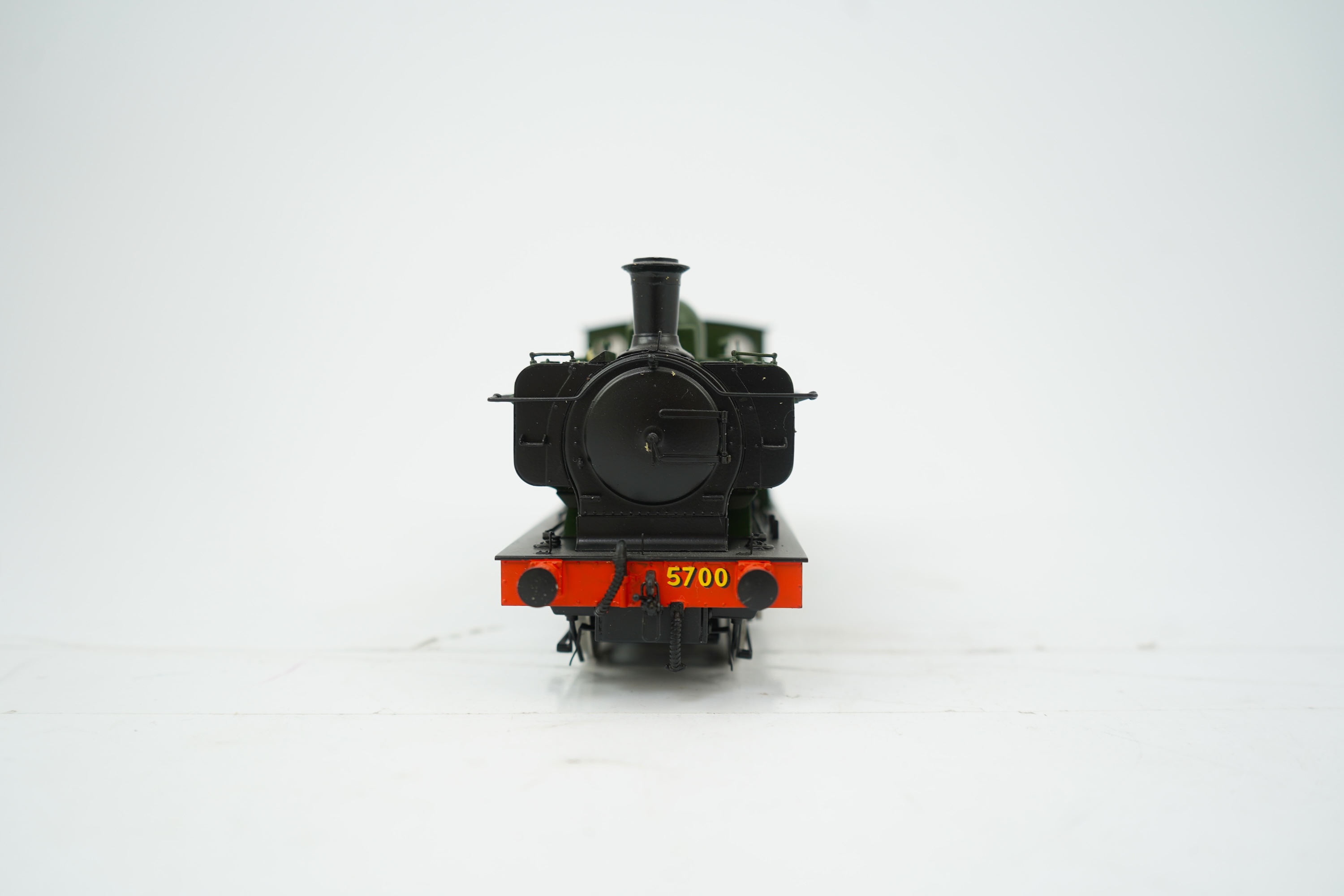 An 0 Gauge Tower Models, Blackpool, made in Sancheng China, model of GWR Class 57xx, 5700, 0-6-0T locomotive, powered for two rail operation.